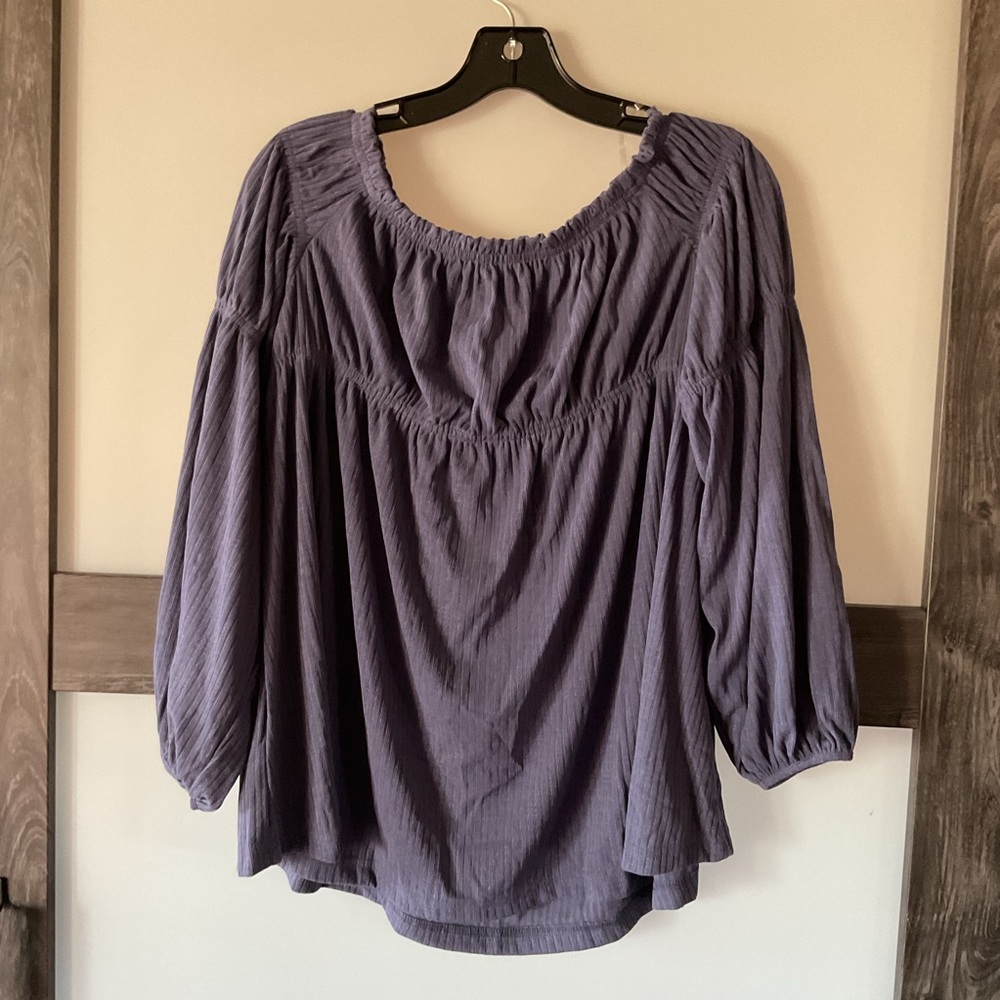 NWT- Long sleeve off the shoulder top
